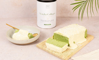 Coconut, matcha and collagen bar